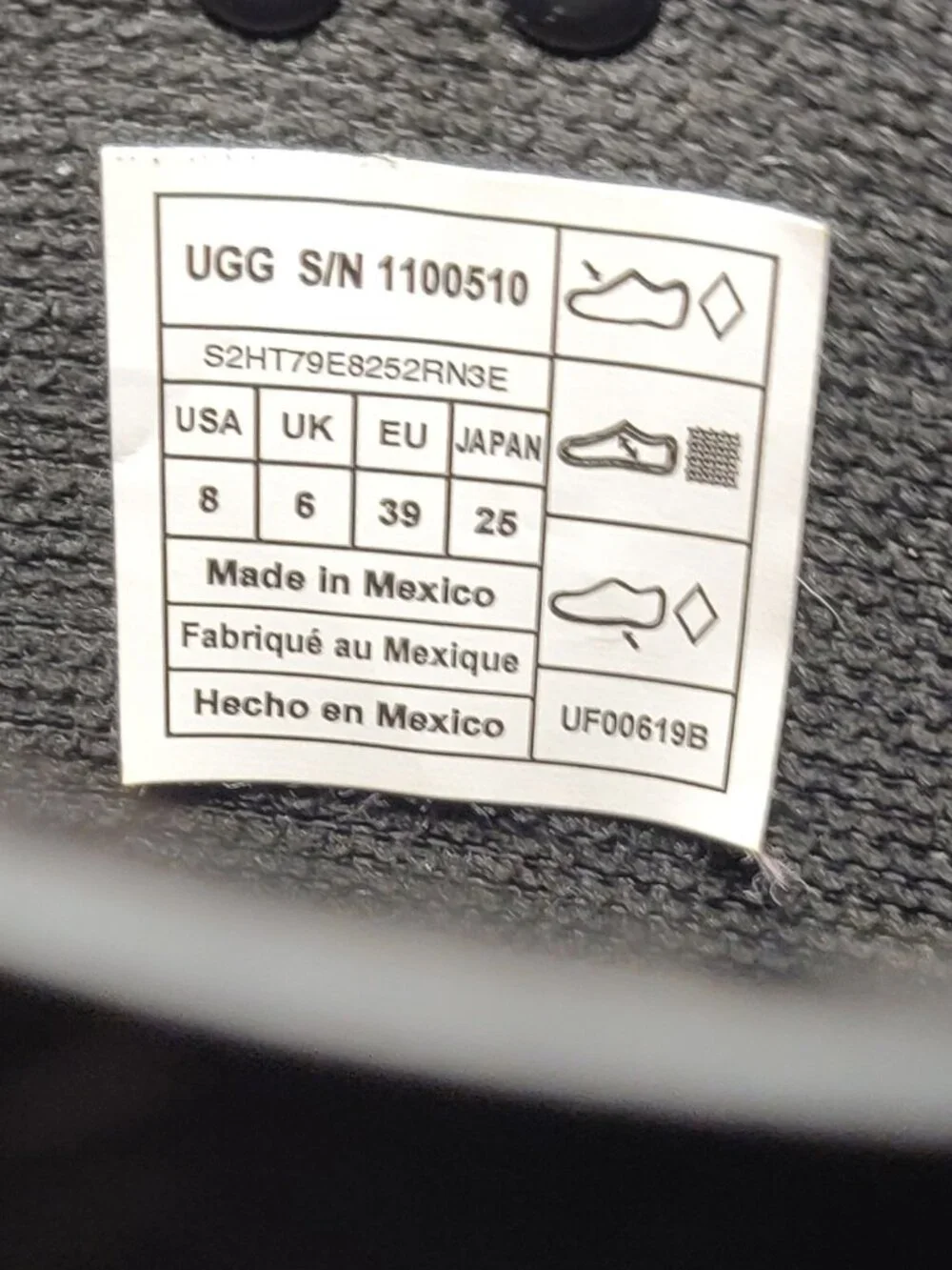 UGG Sienna Black Matte Rain Boots Women's US 8